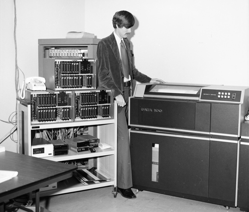 The FEC's first computer network, c. 1976