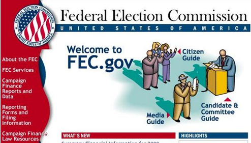 FEC's Website from 1999
